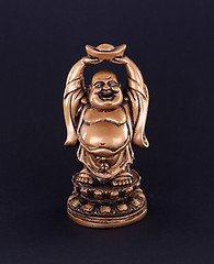 Image showing Statue of a happy buddha