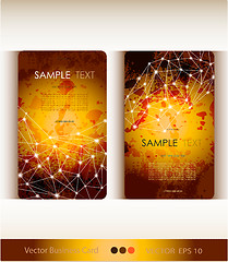 Image showing Set of abstract geometric business card