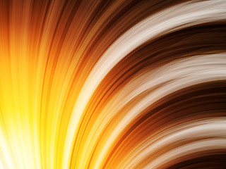 Image showing Yellow Brown Orange Waves Background on Black