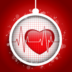 Image showing Merry Christmas Doctor Hospital Heart Ball