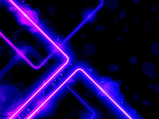 Image showing Blue Purple  Lines Background Neon Laser