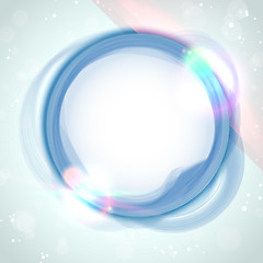 Image showing Modern Blue Circle Glowing Effects