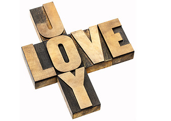 Image showing love and joy crossword