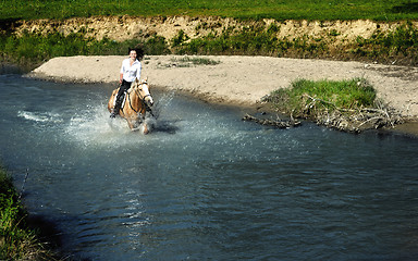 Image showing Through the river