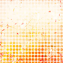 Image showing Abstract circles background with grunge paper.