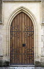 Image showing Gothic door.