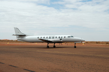 Image showing Taxiing airplane