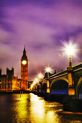 Image showing Big Ben tower in London