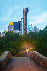 Image showing New York City cityscape in the night