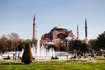 Image showing Hagia Sophia in Istanbul, Turkey early in the morning