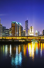 Image showing Chicago downtown cityscape