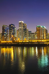 Image showing Chicago downtown cityscape