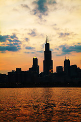 Image showing Chicago downtown cityscape