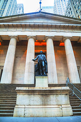 Image showing Federal Hall National Memorial at Wall Street in New York