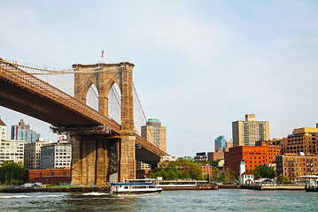 Image showing Brooklyn bridge in New York City