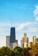 Image showing Downtown Chicago, IL in the morning