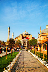 Image showing Hagia Sophia in Istanbul, Turkey early in the morning