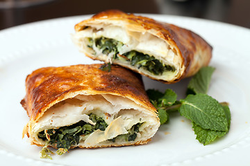 Image showing Spanakopita Spinach Pie