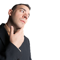 Image showing Business Man Thinking