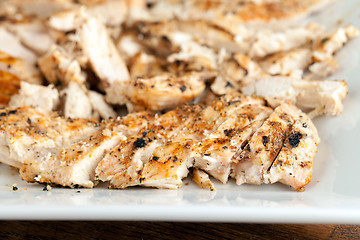 Image showing Sliced Grilled Chicken Breast