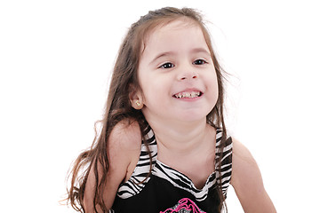 Image showing Happy little girl portrait 