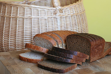 Image showing Black and white bread