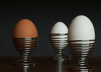 Image showing Three eggs