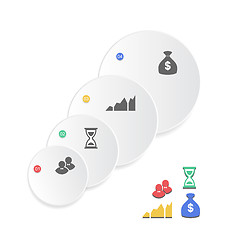 Image showing Modern design circle with infographic icons