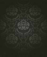 Image showing Damask seamless pattern