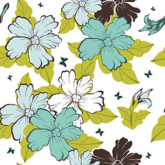 Image showing Seamless floral pattern