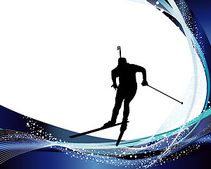 Image showing biathlon athlete