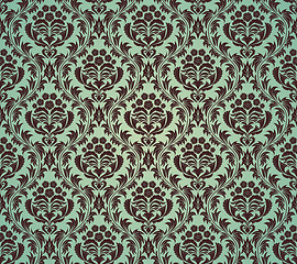 Image showing Damask seamless pattern