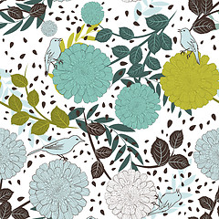 Image showing Seamless floral pattern