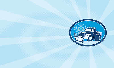 Image showing Snow Plow Truck Retro 