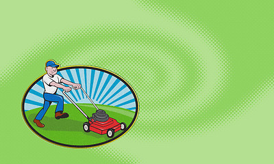 Image showing Lawn Mowing Landscaper Gardener