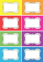 Image showing Polka dots labels