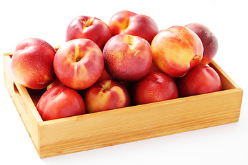 Image showing box of nectarines