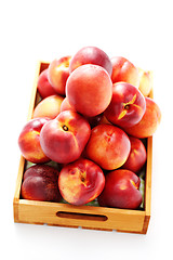 Image showing box of nectarines