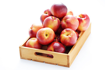 Image showing box of nectarines