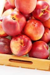 Image showing box of nectarines