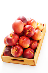 Image showing box of nectarines