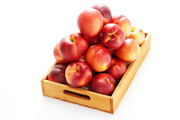 Image showing box of nectarines