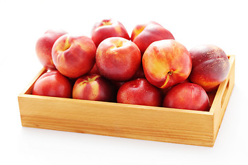 Image showing box of nectarines