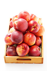 Image showing box of nectarines