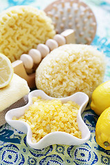 Image showing lemon bath salt