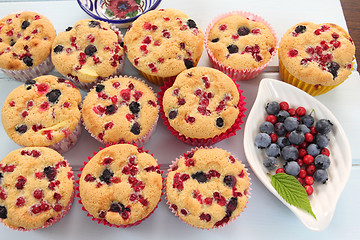 Image showing Homemade muffins