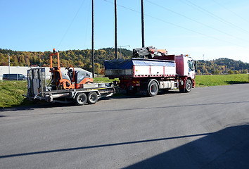 Image showing Truck with trailer