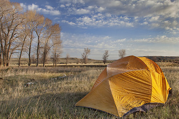 Image showing early spring camping in Wyoming