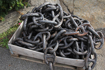 Image showing Pile of Chains