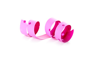 Image showing pink ribbon serpentine